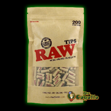 FILTROS RAW PREROLLED BOLSA 200 UDS