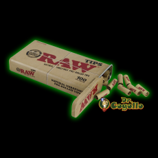 CAJA METAL RAW + 100 FILTROS RAW PREROLLED