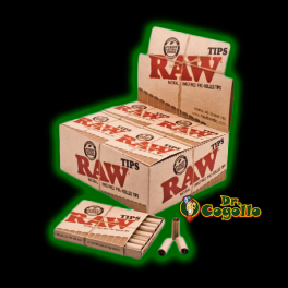 FILTROS RAW TIPS PREROLLED. CAJA 21 UD.