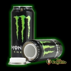 LATA OCULTACION REFRESCO MONSTER CON LIQUIDO