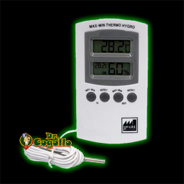 TERMOHIGROMETRO MAX-MIN CON SONDA.