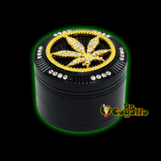 GRINDER BLING BLING HOJA 4 PARTES 50 MM - Dr.Cogollo Grow Shop