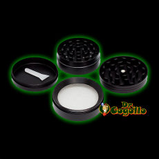 GRINDER BLING BLING HOJA 4 PARTES 50 MM - Dr.Cogollo Grow Shop