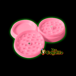 GRINDER PLASTICO SUPER GRINDER ROSA OPACO 3 PARTES 60MM