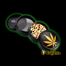 GRINDER GOLDEN LEAF 4 PARTES 63 MM CHAMP HIGH - Dr.Cogollo Grow Shop