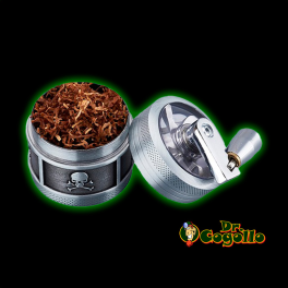 GRINDER MOLINILLO SKULL AND LEAF 3 PARTES 40 MM CHAMP HIGH - Dr.Cogollo Grow Shop