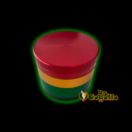 GRINDER ALUMINIO RASTA 4 PARTES 50 MM - Dr.Cogollo Grow Shop