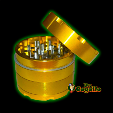GRINDER ALUMINIO DELUXE ORO 4 PARTES 50MM - Dr.Cogollo Grow Shop