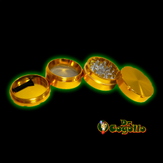 GRINDER ALUMINIO DELUXE ORO 4 PARTES 50MM - Dr.Cogollo Grow Shop