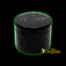 GRINDER ALUMINIO 4 PARTES RAW HAMMERCRAFT NEGRO 50MM.