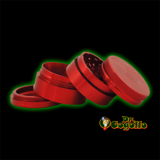 GRINDER ALUMINIO 4 PARTES RAW HAMMERCRAFT ROJO 50MM.