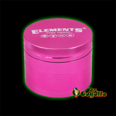 GRINDER ALUMINIO 4 PARTES ELEMENTS PINK ROSA 61MM.