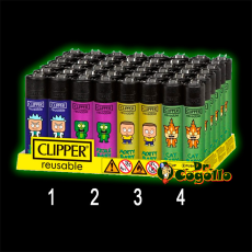 ENCENDEDOR CLIPPER ART RICK Y MORTY BABIES