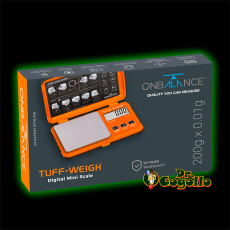 BALANZA DIGITAL TUFF WEIGH NARANJA 200G 0.01G ON BALANCE