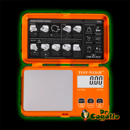 BALANZA DIGITAL TUFF WEIGH NARANJA 200G 0.01G ON BALANCE