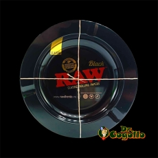 CENICERO METAL RAW BLACK 13 CM