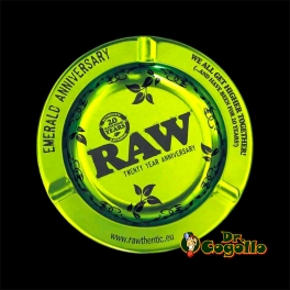 CENICERO METAL RAW EMERALD 13 CM
