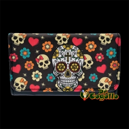 CARTERA TABACO MEXICAN SKULLS