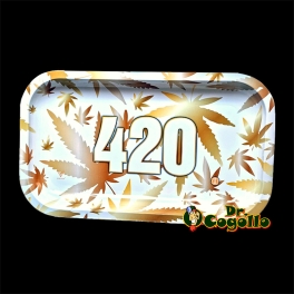 BANDEJA METAL V-SYNDICATE 420 GOLD GRANDE 27x16 CM