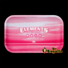 BANDEJA METAL ELEMENTS PINK 27x18 CM