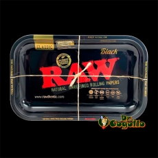 BANDEJA RAW BLACK MEDIANA 27.5x17.5 CM