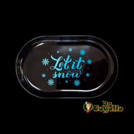 BANDEJA METAL SNIFF LET IT SNOW 13x8 CM